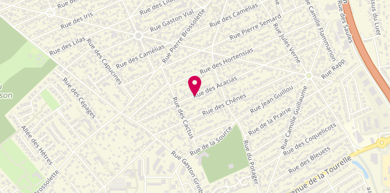 Plan de Taxi Montgeron, 33 Rue Acacias, 91270 Vigneux-sur-Seine
