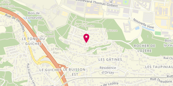Plan de Association d'Artisans Taxis Inter-communaux, 5 Rue Vauve, 91120 Palaiseau