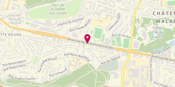 Plan de Les Chataigniers, 291 Avenue Division Leclerc, 92290 Châtenay-Malabry