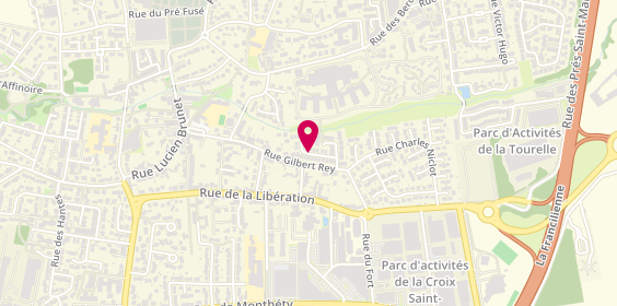 Plan de Taxi frederic viard, 29 Rue Galilée, 77340 Pontault-Combault