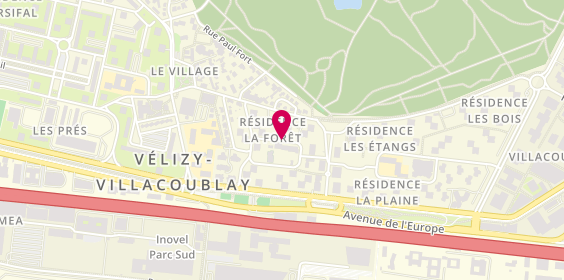 Plan de Liberty Trans, 3 Rue Henri Rabourdin, 78140 Vélizy-Villacoublay