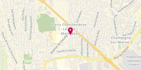 Plan de Kharchi Djamila, 8 Avenue Therese, 94430 Chennevières-sur-Marne