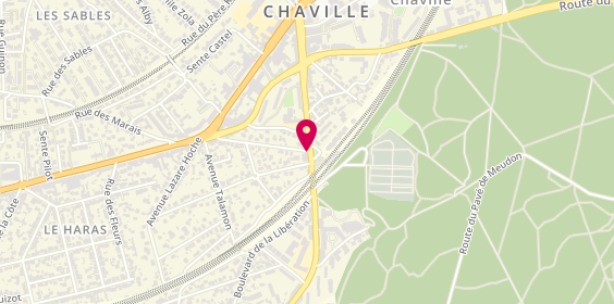 Plan de Abrantes Jean-Emmanuel Artisan Taxi Chavillois, 17 Bis Rue Anatole France, 92370 Chaville