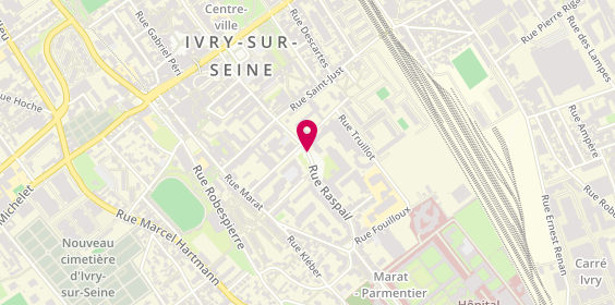 Plan de Manadi Salim, 36 Rue Raspail, 94200 Ivry-sur-Seine