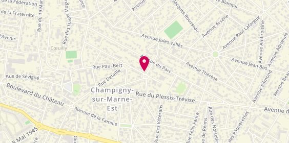 Plan de Taxi Box, Place de Chateaudun, 94500 Champigny-sur-Marne