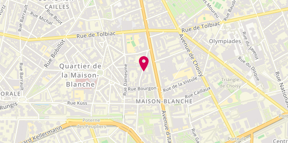 Plan de Taxi Louisi, 17 Rue du Moulin de la Pointe, 75013 Paris