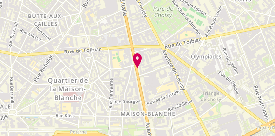 Plan de Boudoir Taxi, 77 Avenue d'Italie, 75013 Paris