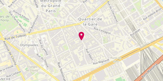 Plan de Alpha Taxis, 56 Rue Albert, 75013 Paris