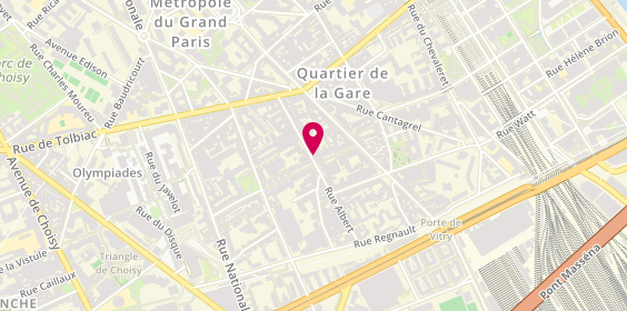 Plan de Gescop, 56 Rue Albert, 75013 Paris