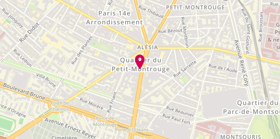 Plan de Taxi Aéroports Fernandes Georges, 112 Avenue du General Leclerc, 75014 Paris