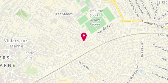 Plan de Accès Caillet Taxis, 2All Leonard de Vinci, 94350 Villiers-sur-Marne