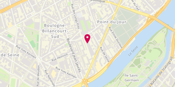 Plan de ParisMotos, 4 Cours des Longs Prés, 92100 Boulogne-Billancourt