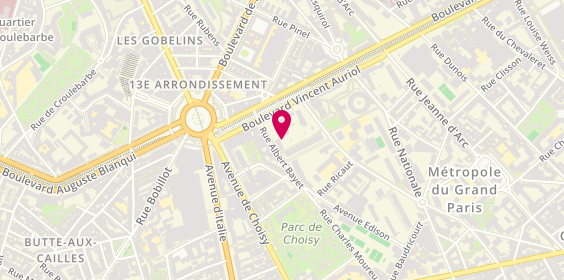 Plan de AA Paris Shuttle, 183 Avenue de Choissy, 75013 Paris