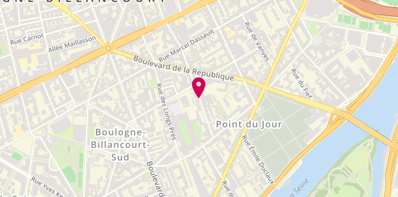 Plan de Bouchriha Hichem, 57 Rue Danjou, 92100 Boulogne-Billancourt