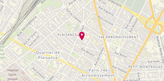 Plan de Dumont Ginette, 16 Rue Eure, 75014 Paris