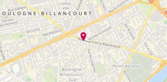 Plan de Taxi Driver, Taxi d'Issy Les Moulineaux 100 Rue Vieux Pont de Sèvres, 92100 Boulogne-Billancourt