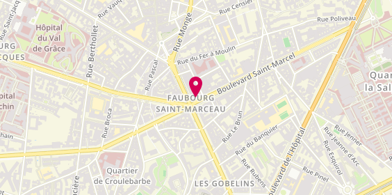 Plan de Borne de Taxis, 88 Boulevard St Marcel, 75005 Paris