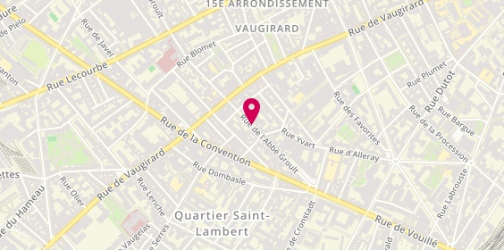 Plan de SOS Taxis, 105 Rue Abbé Groult, 75015 Paris