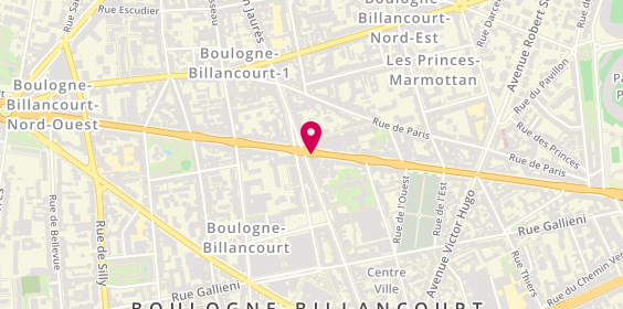 Plan de Sarl serenityparicab taximoto, Route de la Reine, 92100 Boulogne-Billancourt