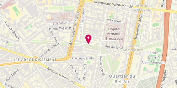 Plan de Ben Zerara Cherif, 17 Rue Sahel, 75012 Paris