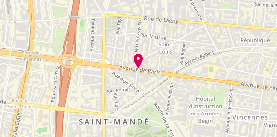 Plan de Cars & Bikes Systems, 168 Avenue de Paris, 94300 Vincennes