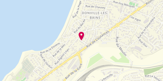 Plan de Huet Thérèse, 6 Rue Ponée, 50350 Donville-les-Bains