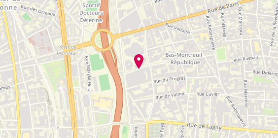Plan de Seynou Harouna, 54 Rue République, 93100 Montreuil