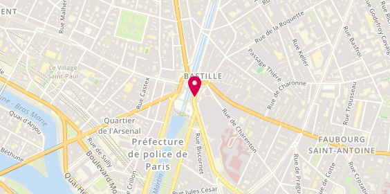 Plan de Station de taxis - Bastille, 10 Place de la Bastille, 75011 Paris