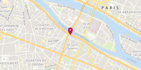 Plan de Borne de Taxi Place Saint-Michel, 29 Quai Saint Michel, 75005 Paris