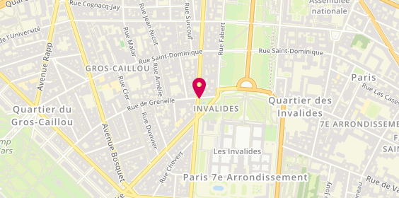 Plan de Borne de taxi Maubourg, 58 Boulevard la Tour Maubourg, 75007 Paris