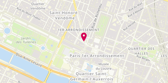 Plan de Borne de taxi Place André Malraux, 161 Rue Saint-Honoré, 75001 Paris