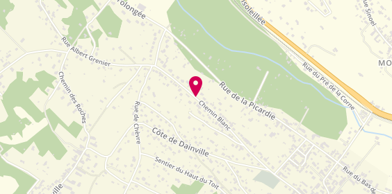 Plan de Accès Caillet Taxi, 29 Bis Chemin Blanc, 77580 Villiers-sur-Morin
