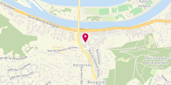 Plan de Taxi Bougival Moulin Gilles, 10 Rue du Général Leclerc, 78380 Bougival