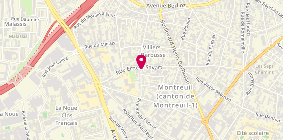 Plan de Camara Djimé, 84 Rue Alexis Lepère, 93100 Montreuil