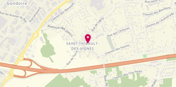 Plan de Taxi-Stem, 1 Place Eglise, 77400 Saint-Thibault-des-Vignes