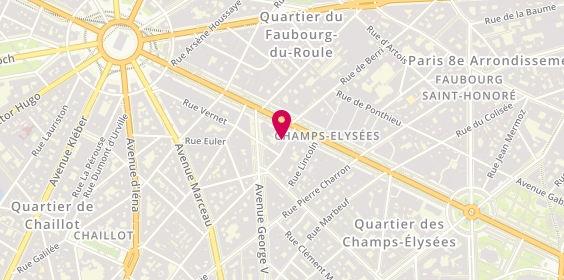 Plan de Elysées Best Way Travel, 102 Avenue des Champs Élysées, 75008 Paris