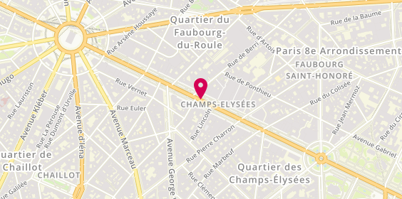 Plan de Karina, 90 Avenue Champs Elysées, 75008 Paris
