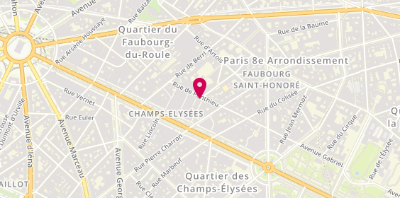 Plan de Arthemis Services, 51 Rue de Ponthieu, 75008 Paris