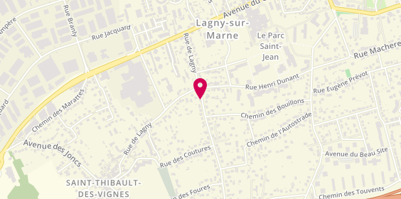 Plan de Taxi Jihem, 4 Rue Sente Verte, 77400 Saint-Thibault-des-Vignes