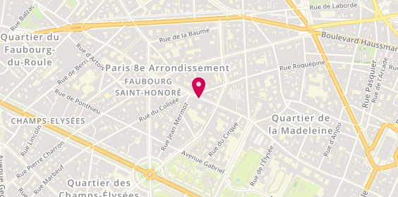 Plan de 8 Limousines, 91 Rue du Faubourg Saint-Honoré, 75008 Paris