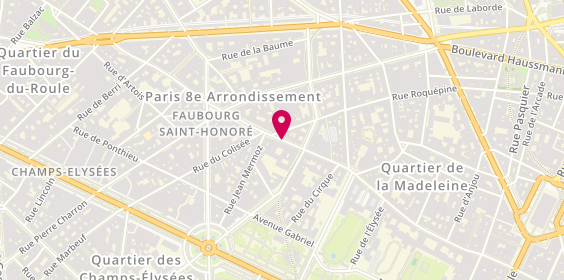 Plan de Paris Navettes, 91 Rue Faubourg St Honoré, 75008 Paris