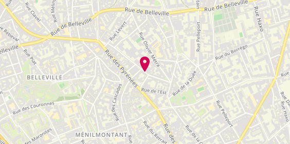 Plan de Nedjma, 26 Rue Rigoles, 75020 Paris