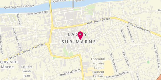 Plan de Taxis Station Municipale, 4 Rue Doct Naudier, 77400 Lagny-sur-Marne