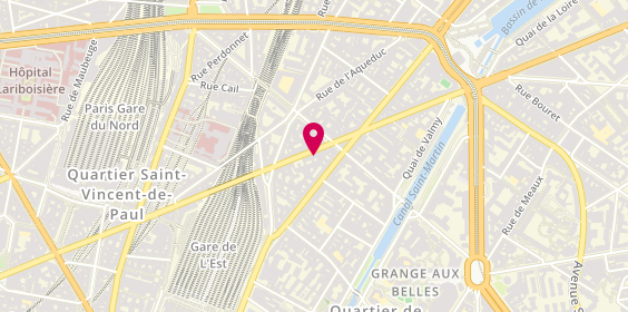 Plan de Urban Driver, 196 Rue la Fayette, 75010 Paris