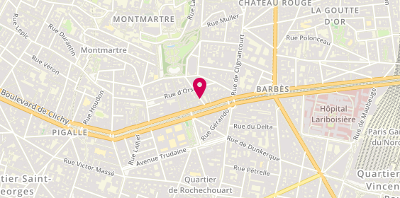 Plan de Taxis Parisiens Rico, 6 Rue Seveste, 75018 Paris