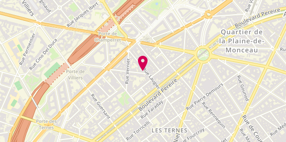 Plan de Trajet-Bis, 4 Rue Galvani, 75017 Paris