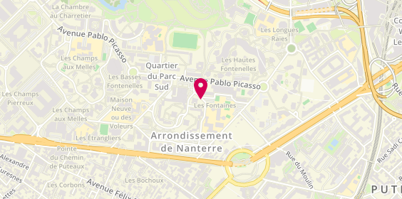 Plan de Martial Moto Transport Personne, 38 Rue Charles Lorilleux, 92000 Nanterre