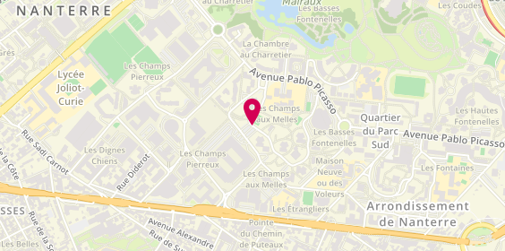Plan de Syndicat des Artisans Taxis Communaux des Hauts De Seine, 5 Allées Fernand Léger, 92000 Nanterre