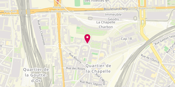 Plan de Nethra-Shuttle, 28 Rue Tristan Tzara, 75018 Paris
