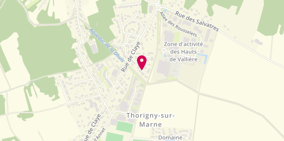 Plan de Taxi Godot Gilles, 10 Allées Bergerie, 77400 Thorigny-sur-Marne